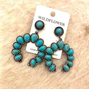 western turquoise earrings